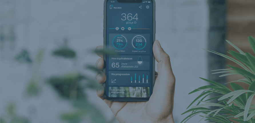 interface de mon empreinte smartphone