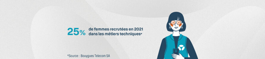 chiffre clés des femmes recrutées en 2023 dans les métiers techniques