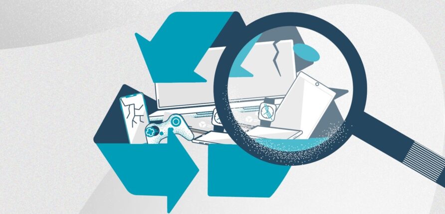Vignette sur le recyclage des appareils électroniques