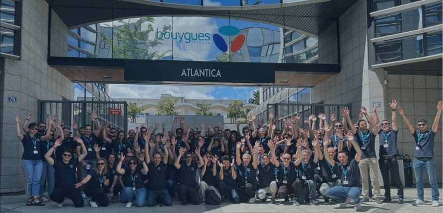 Photo de groupe de collaborateurs de la DSI à Nantes