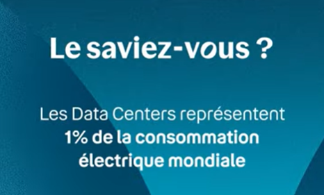 capture d'écran indiquant les data centers et leur impact sur la consommation électrique mondiale