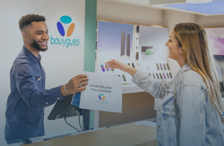 Aurelien avec une cliente