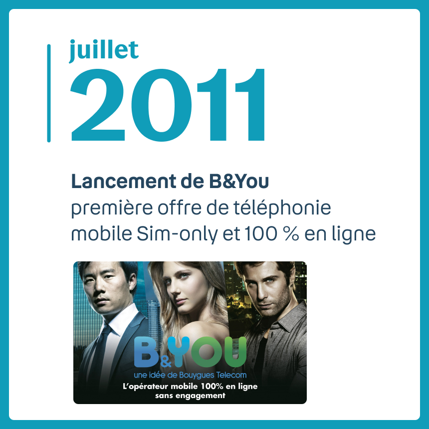 image indiquant le lancement de B and You en juillet 2011