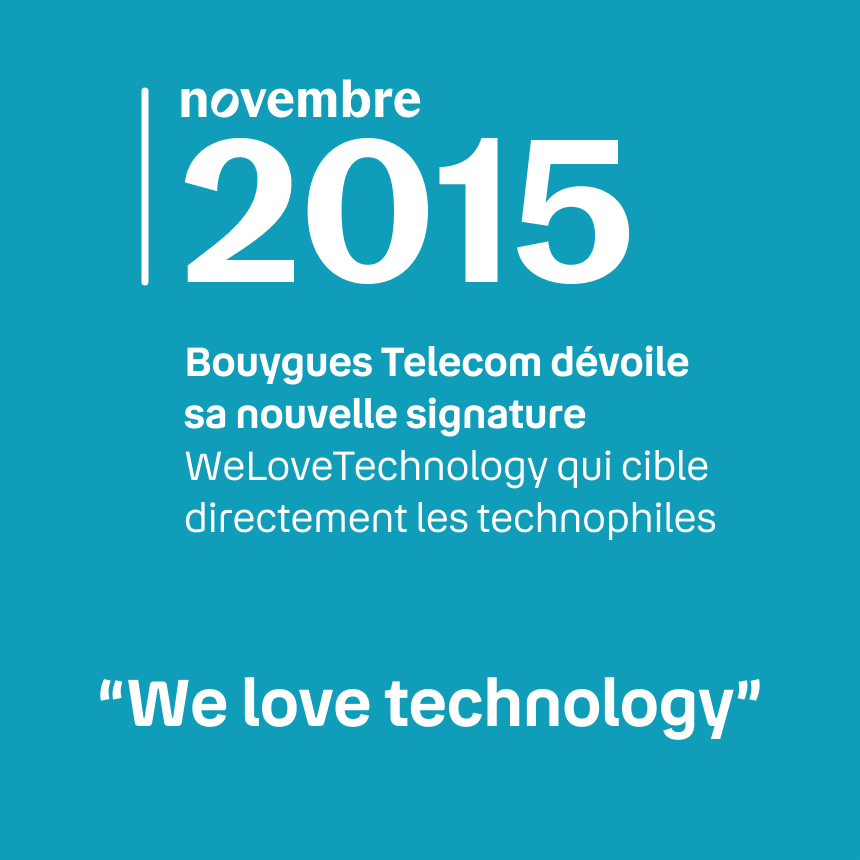 image indiquant we love technology en novembre 2015