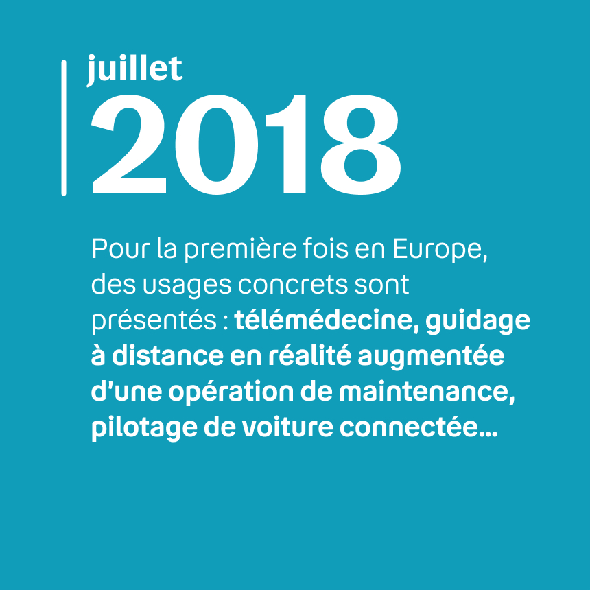 Image indiquant les usages concrets présentés en juillet 2018