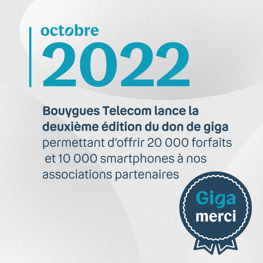 image inqiquant la duxième édition du don giga octobre 2022