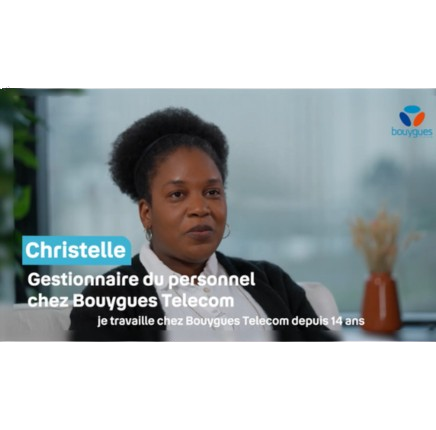 photo de Christelle gestionnaire du personnel chez bouygues telecom